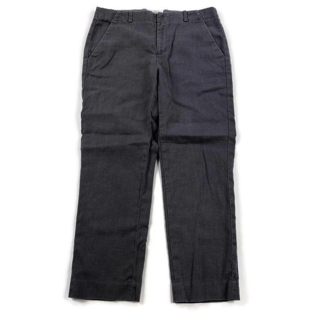 Elevenses Straight Leg Linen Cropped Dress Pants